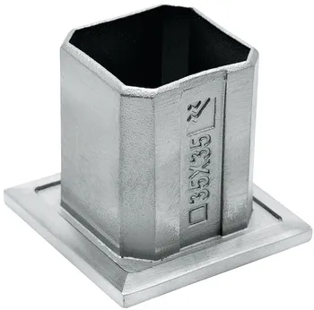 Bucșă de prindere pentru reling, Inox, sistem pentru mâna curentă, pătrată