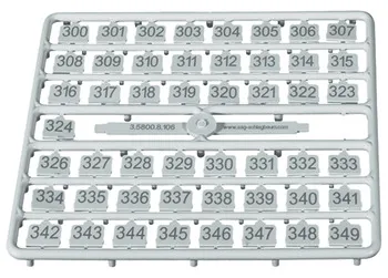 Set de numere, pentru încuietoare SAFE-O-MAT®, 50 de bucăţi