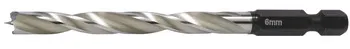 freză în spirală pentru lemn, HSS, cu tijă hexagonală 1/4"