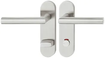 Set mânere de uşă, inox, Startec, PDH4103, șild scurt