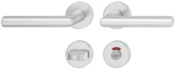 Set mânere de uşă, aluminiu, Hoppe, Amsterdam 1400F/42/42KVS