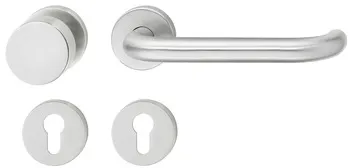 Set mânere de uşă, inox, Startec, PDH4105