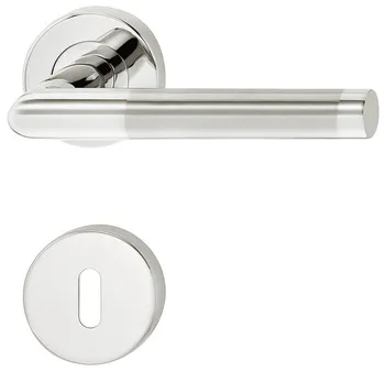 Set mânere de uşă, Inox, Startec, model LDH 2171 bicolor