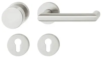 Set mânere de uşă, Inox, Startec, PDH4106, șild