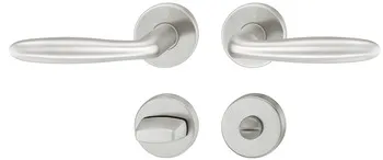 Set mânere de uşă, inox, Hoppe, Verona E1800Z/42KV/42KVS