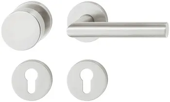 Set mânere de uşă, inox, Startec, PDH3103