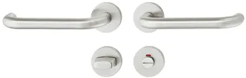 Set mânere de uşă, inox, Startec, PDH4105