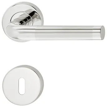 Set mânere de uşă, Inox, Startec, model LDH 2172 bicolor