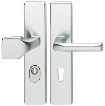 Set mânere de uşă, Aluminiu, Hoppe, London 61G/2222ZA/2210/113 categorie de rezistență la impact 1 (