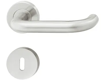 Set mânere de uşă, zone rezidențiale, inox, Startec, LDH 2170, rozetă