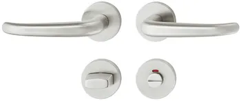 Set mânere de uşă, inox, Startec, PDH4104, șild
