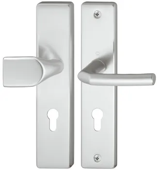 Set mânere de uşă, aluminiu, Hoppe, Birmingham 54/2221A(222A)/2440/1117