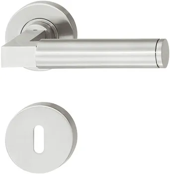 Set mânere pentru uși, inox, Startec, PDH3107, rozetă