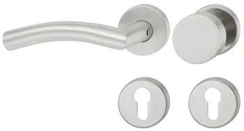 Set mânere de uşă, inox, Hoppe, Antwerpen E1420Z/42KV/42KVS