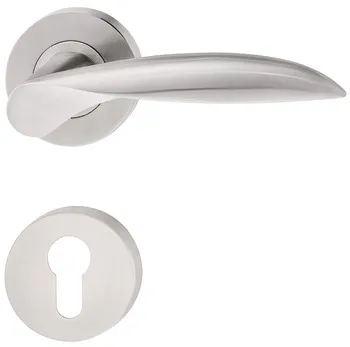 Set mânere de uşă, inox, Startec, model PDH4177, rozetă