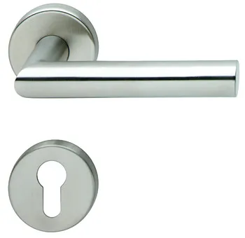 Set mânere de uşă, inox, Hoppe, Amsterdam E1400F/42/42KVS
