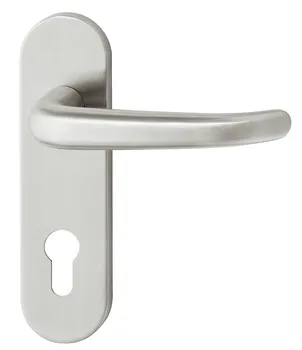 Set mânere de uşă, inox, Startec, PDH4104, șild scurt