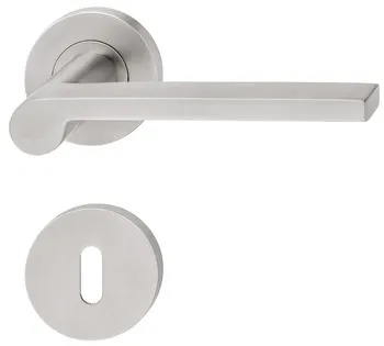 Set mânere de uşă, inox, Startec, model PDH4174, rozetă