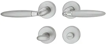 Set mânere de uşă, alamă, Hoppe, Athinai M158/19KV/19KVS