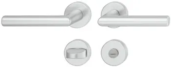 Set mânere de uşă, aluminiu, Hoppe, Amsterdam 1400/42KV/42KVS
