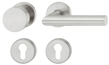 Set mânere de uşă, inox, Hoppe, Amsterdam E1400F/42/42KVS