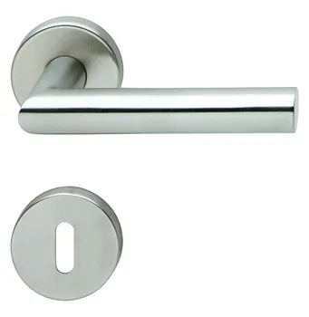 Set mânere pentru uși, Inox, Hoppe, Amsterdam E1400Z/42KV/42KVS