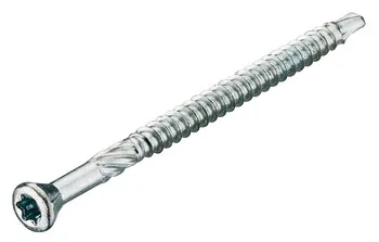 Șurub pentru găurire, Hospa, Cap ornamental TX, TS, filet parțial, inox sau oțel placat cu alamă