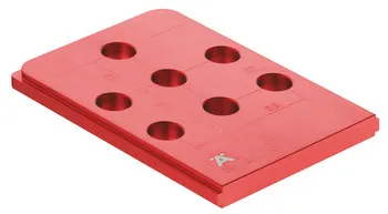 Șablon pentru găurire, Häfele Red Jig, pentru conectori și şir de găuri