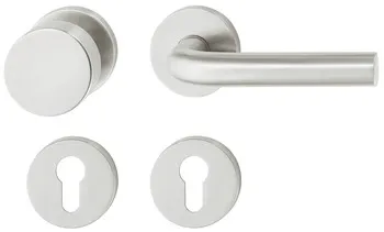 Set mânere de uşă, inox, Startec, PDH4101