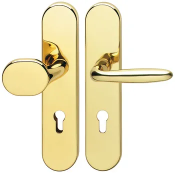 Set mânere de uşă, Alamă, Hoppe, Verona M86G/3331/3310/151 categorie de rezistență la impact 1 (clas