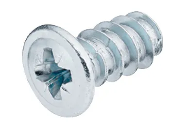 Șurub de fixare pentru placă, Cap plat, PZ, filet întreg, pentru găuri cu Ø 5 mm în lemn, pentru pre