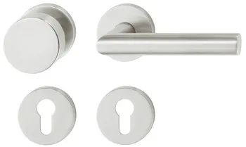 Set mânere de uşă, inox, Startec, PDH4103, rozetă