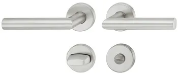 Set mânere pentru uși, Inox, Hoppe, Amsterdam E1400Z/42KV/42KVS