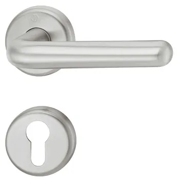 Set mânere de uşă, inox, Hoppe, Helsingborg E1730Z/17KVS