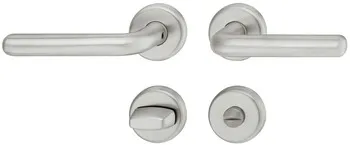 Set mânere de uşă, inox, Hoppe, Helsingborg E1730Z/17KVS
