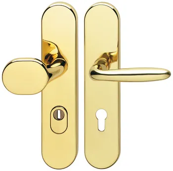 Set mânere de uşă, Alamă, Hoppe, Verona M86G/3332ZA/3310/151 categorie de rezistență la impact 1 (cl