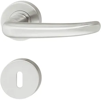 Set mânere pentru uși, inox, Startec, PDH3124, rozetă