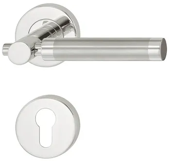 Set mânere de uşă, Inox, Startec, model LDH 2191 bicolor