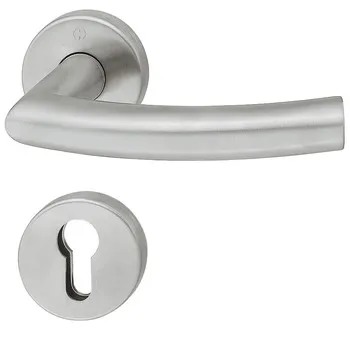 Set mânere de uşă, inox, Hoppe, Trondheim E1430F/42/42KVS
