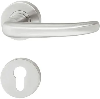 Set mânere pentru uși, inox, Startec, PDH3124, rozetă