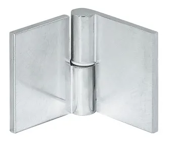 Balama pentru ușă de sticlă, unghi de deschidere 180°, aluminiu, pentru construcţii din sticlă