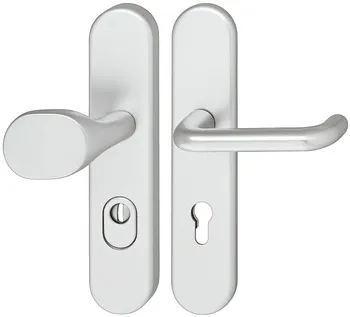 Set mânere de uşă, aluminiu, A91.12 SB9-LS-ZA-ES1, șild lung