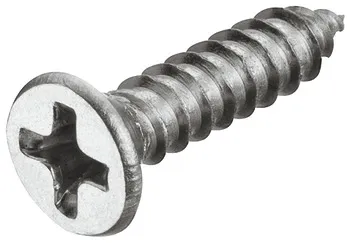 Șurub pentru tablă metalică, Cap înecat, fantă în cruce PH, DIN 7982