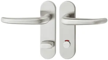 Set mânere de uşă, inox, Startec, PDH4104, șild scurt