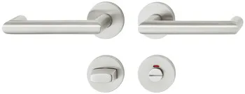 Set mânere de uşă, Inox, Startec, PDH4106, șild