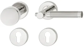 Set mânere de uşă, Inox, Startec, model LDH 2191 bicolor