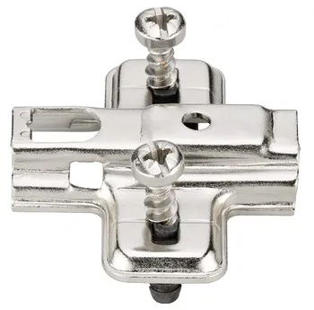 Plăcuță de montaj pentru balamale Häfele Metalla 110/310 SM CLIP, cu dibluri Ø 5 mm premontate