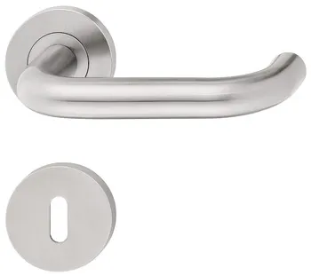 Set mânere de uşă, inox, Startec, model PDH4170, rozetă