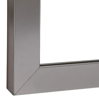 Profil de ramă pentru sticlă, din aluminiu, pentru grosimea sticlei de 4 mm