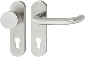 Set mânere pentru uși, inox, Startec, PDH3102, șild scurt